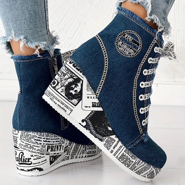 DENIM PLATAFORMAS - ESTILO Y VERSATILIDAD