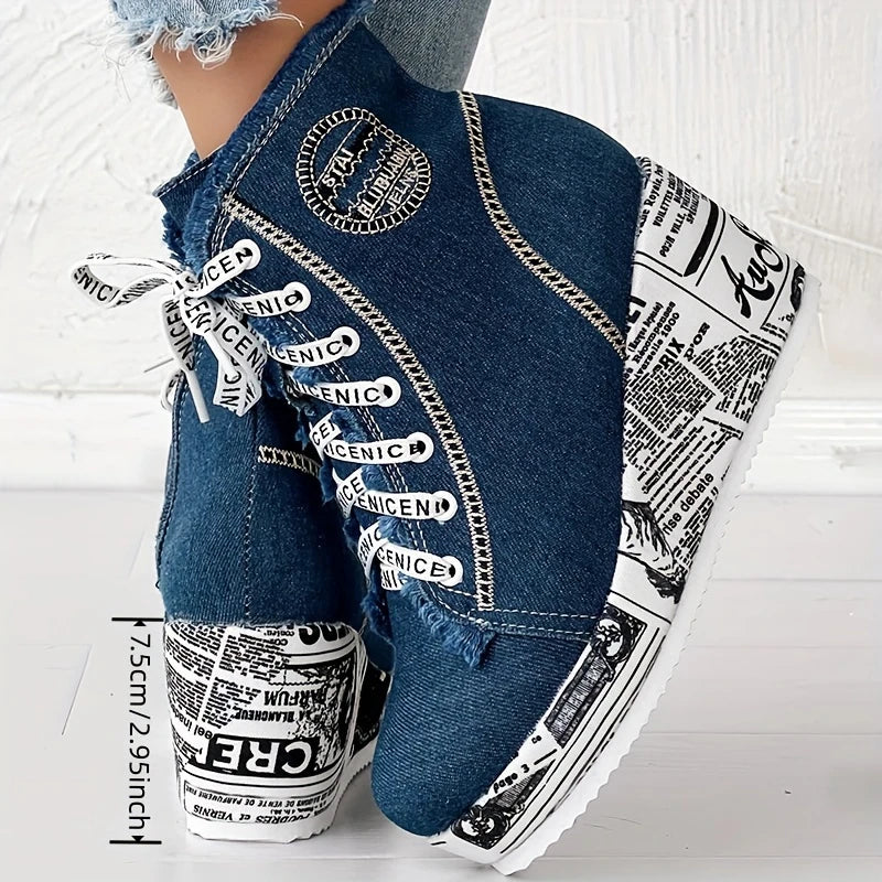 DENIM PLATAFORMAS - ESTILO Y VERSATILIDAD