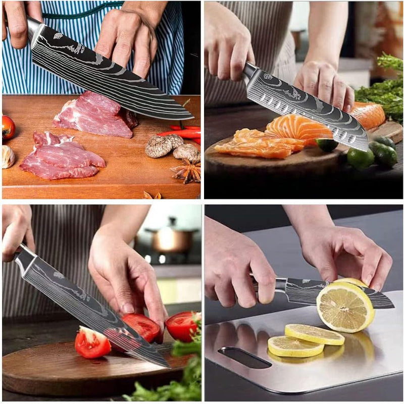 Juego De Cuchillos SENKEI De Cocina Profesional 10 Piezas