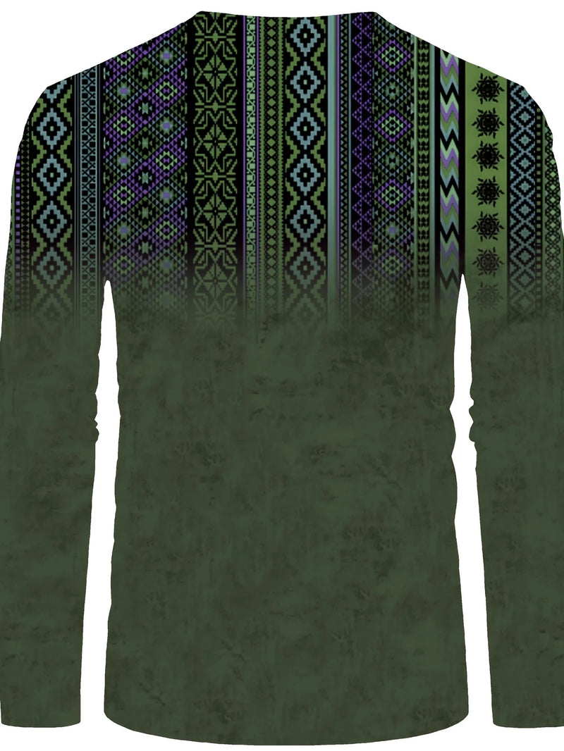 CAMISETA HENLEY GLAM - ESTILO BOHEMIO