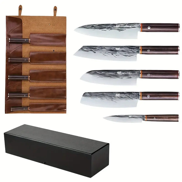 Daxxin Juego De Cuchillos De Cocina 5 Piezas De Acero