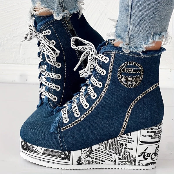 DENIM PLATAFORMAS - ESTILO Y VERSATILIDAD