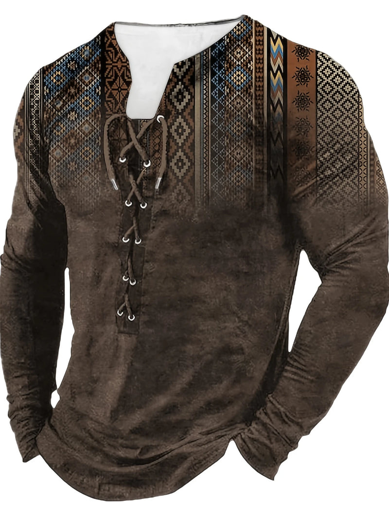 CAMISETA HENLEY GLAM - ESTILO BOHEMIO