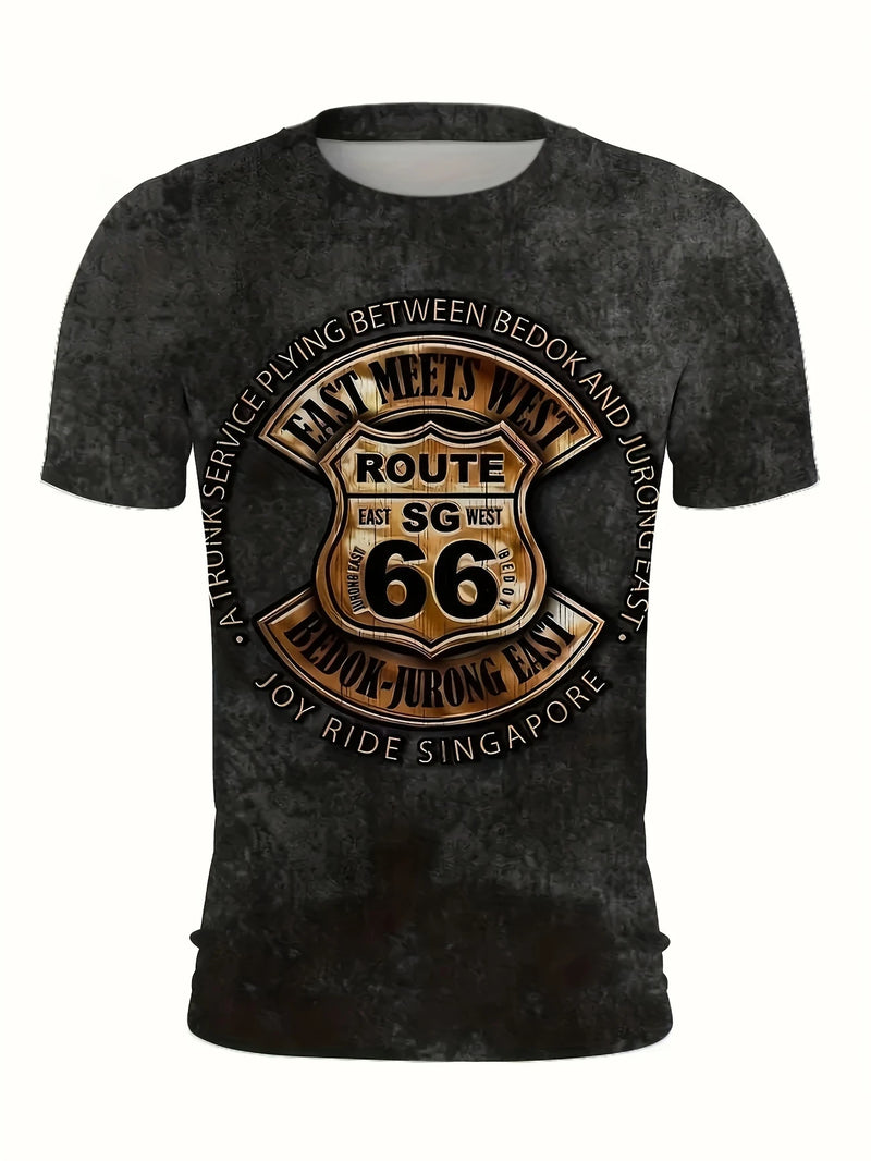 CAMISETA ROUTE 66 - COMODIDAD Y ESTILO
