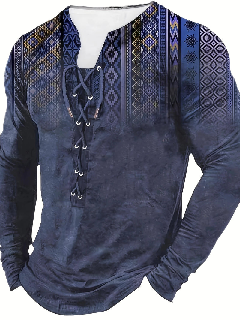 CAMISETA HENLEY GLAM - ESTILO BOHEMIO