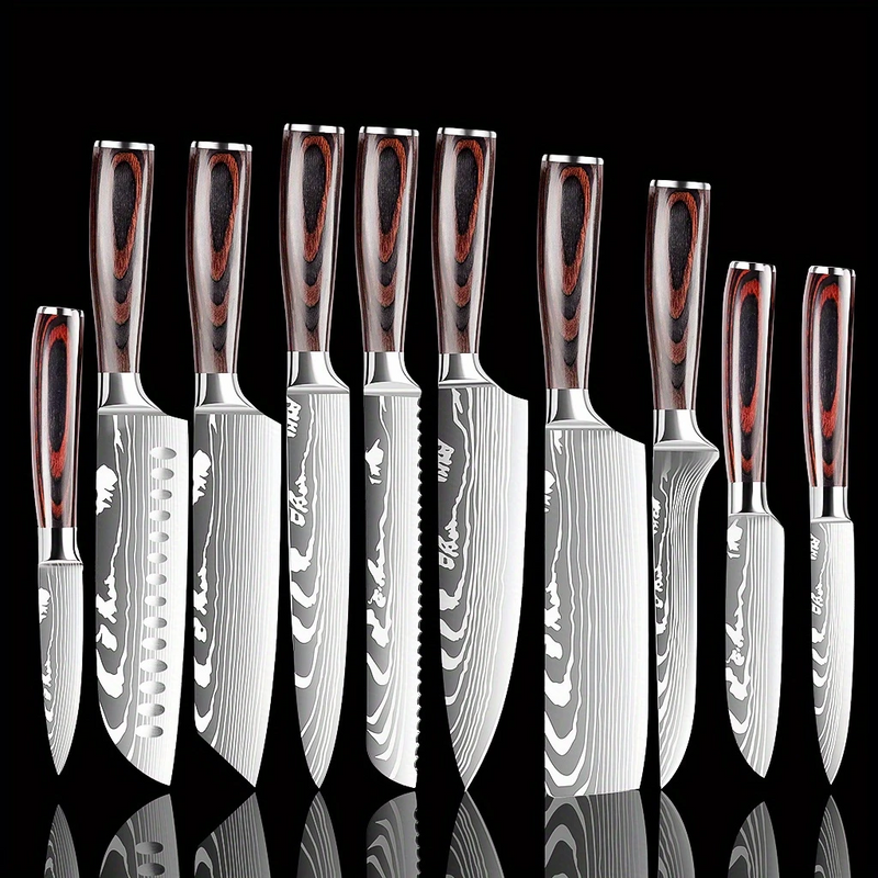 Juego De Cuchillos SENKEI De Cocina Profesional 10 Piezas